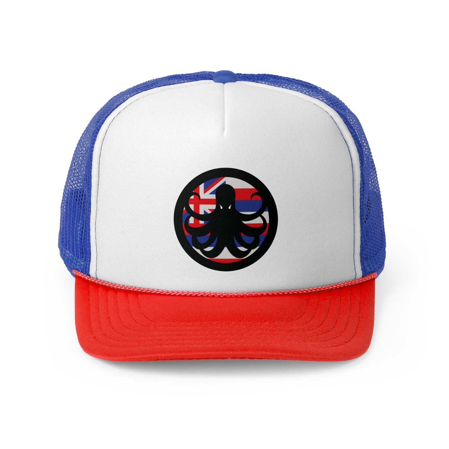 Samurai Caster Hawaiian Flag Logo Trucker Hat