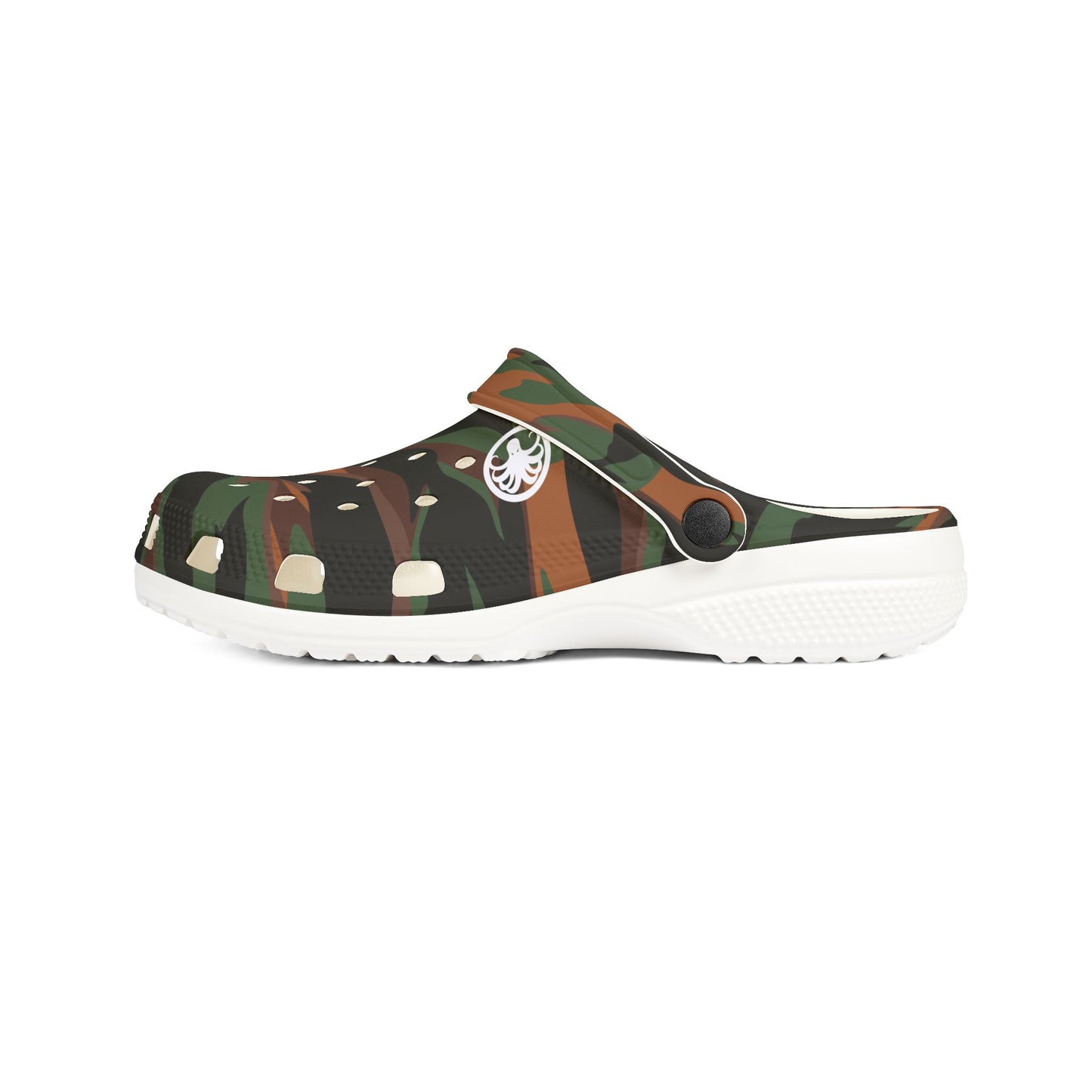 Foam Clogs Green Tiger Camo