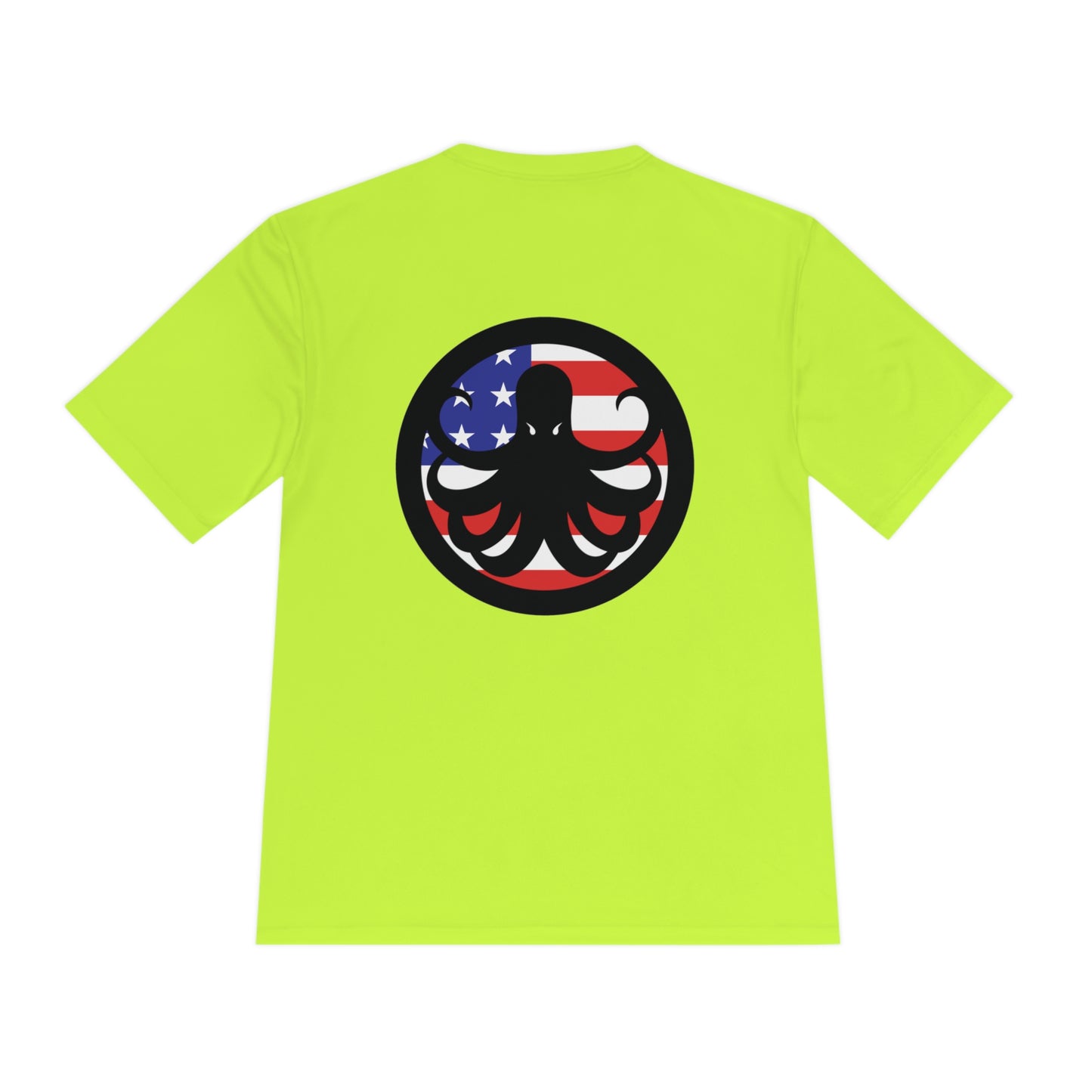 Moisture Wicking Tee Samurai USA Flag Logo Design