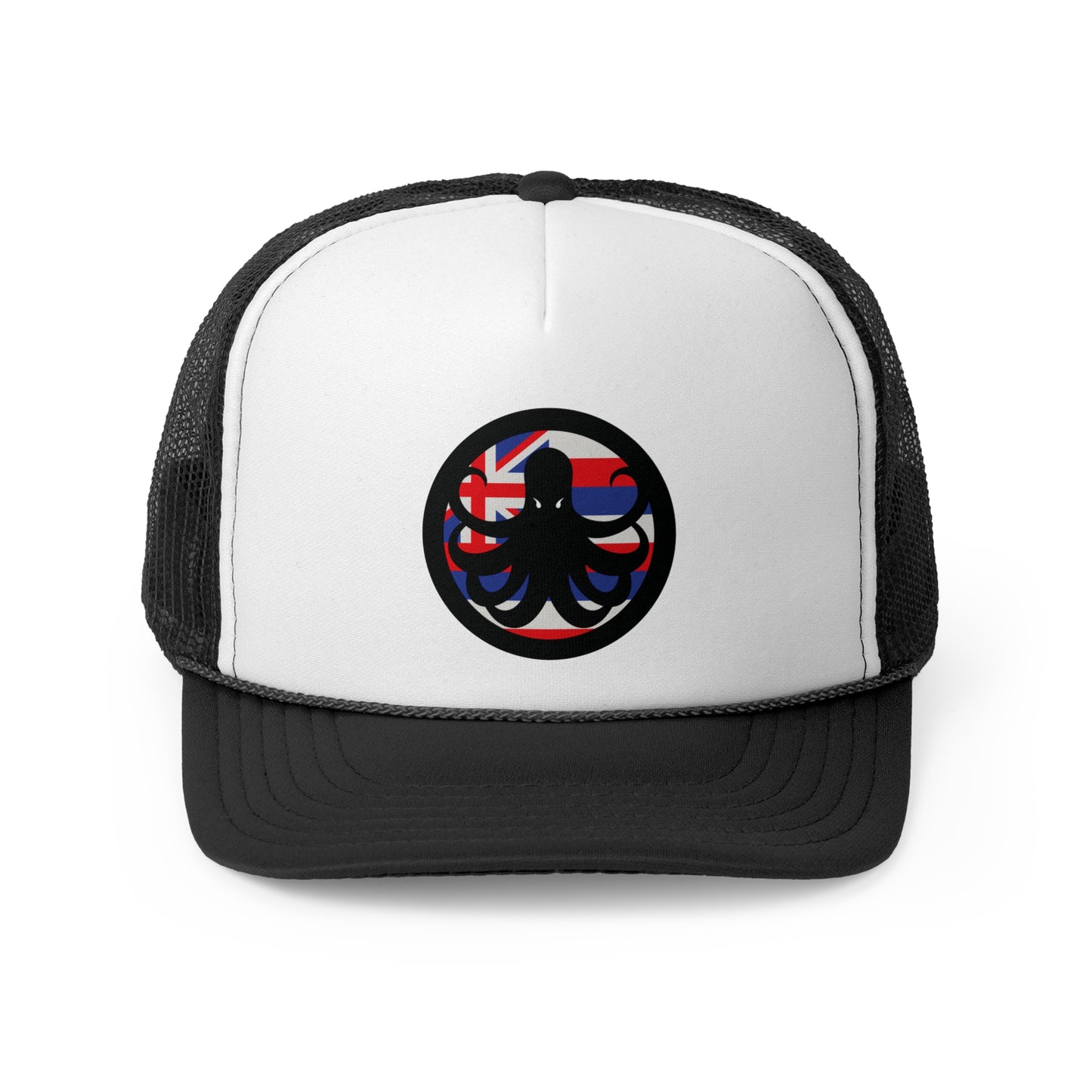 Samurai Caster Hawaiian Flag Logo Trucker Hat