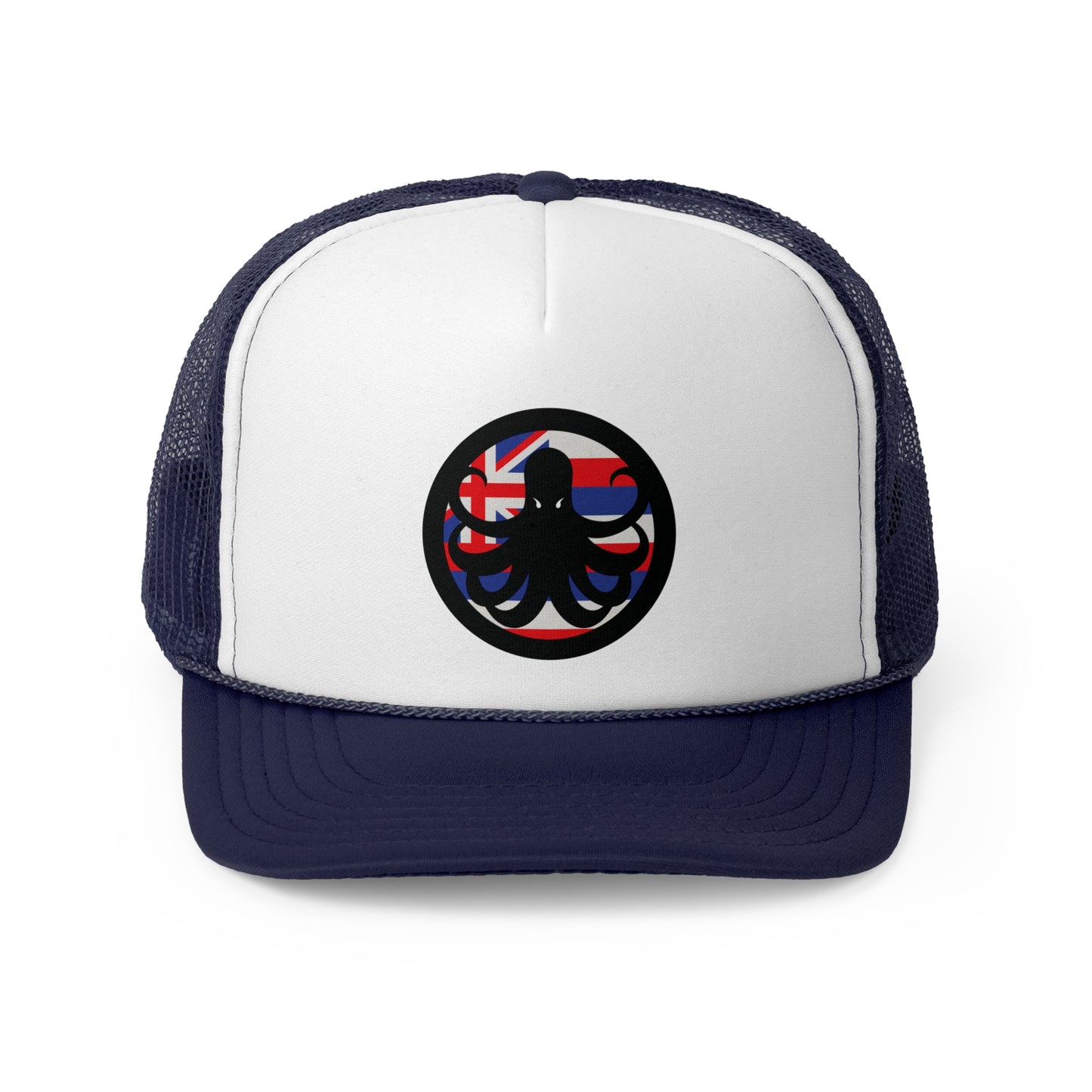 Samurai Caster Hawaiian Flag Logo Trucker Hat