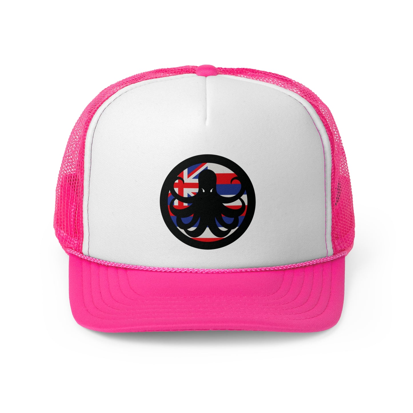 Samurai Caster Hawaiian Flag Logo Trucker Hat