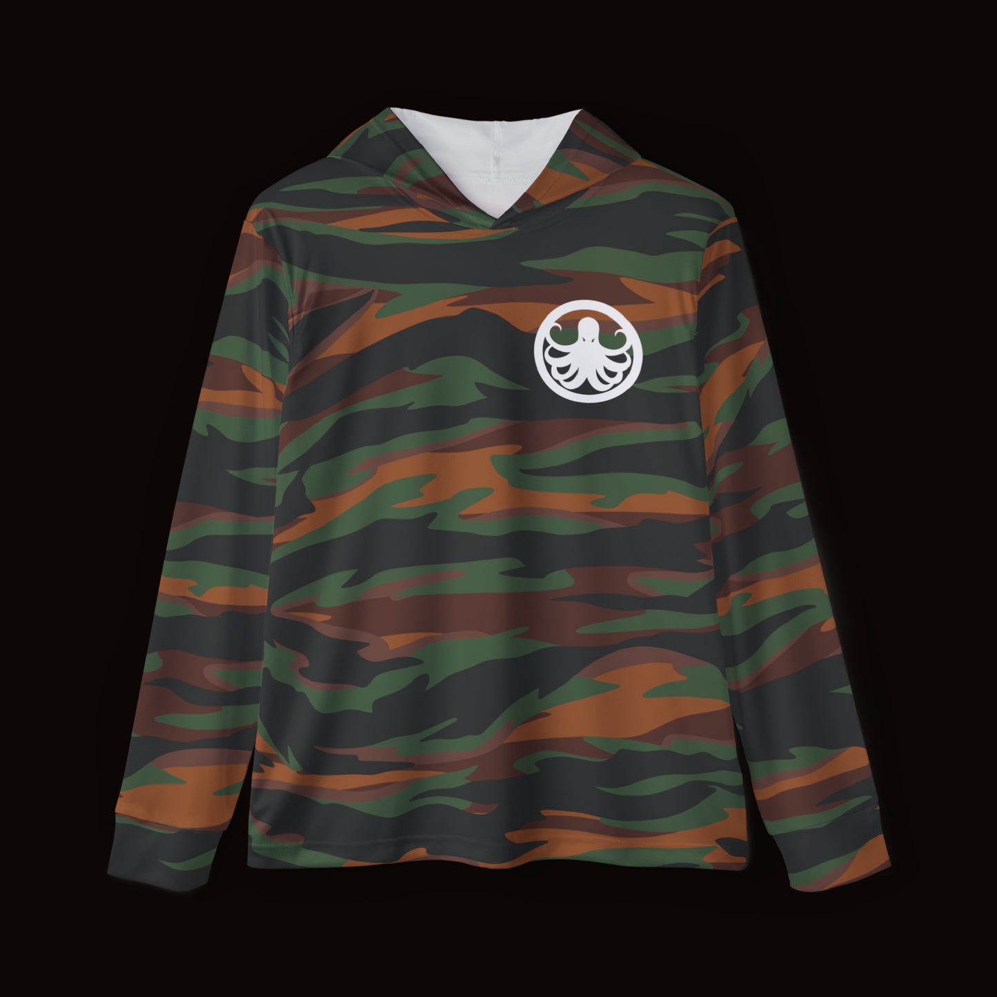Moisture-Wicking Hoodie Green Tiger Camo