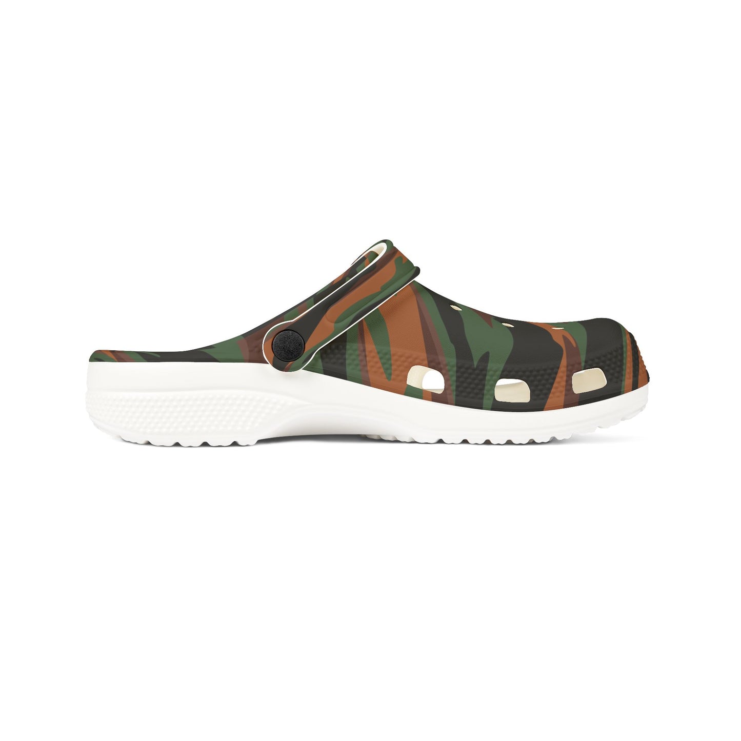 Foam Clogs Green Tiger Camo