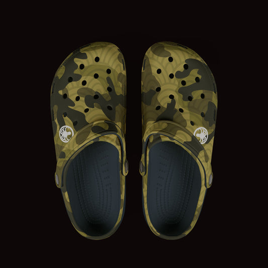 Foam Shoe Green Fish Scale Camo