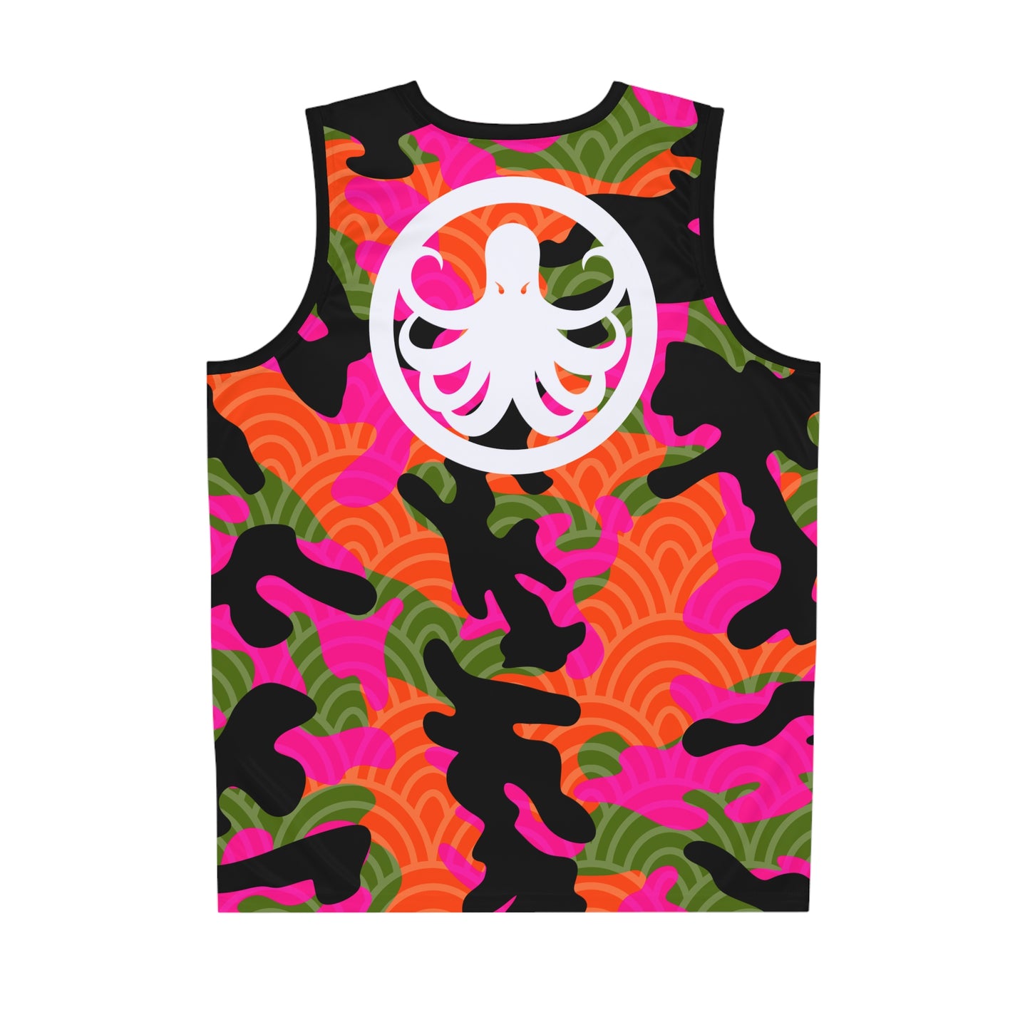 Moisture-wicking Jersey Orange Fish Camo