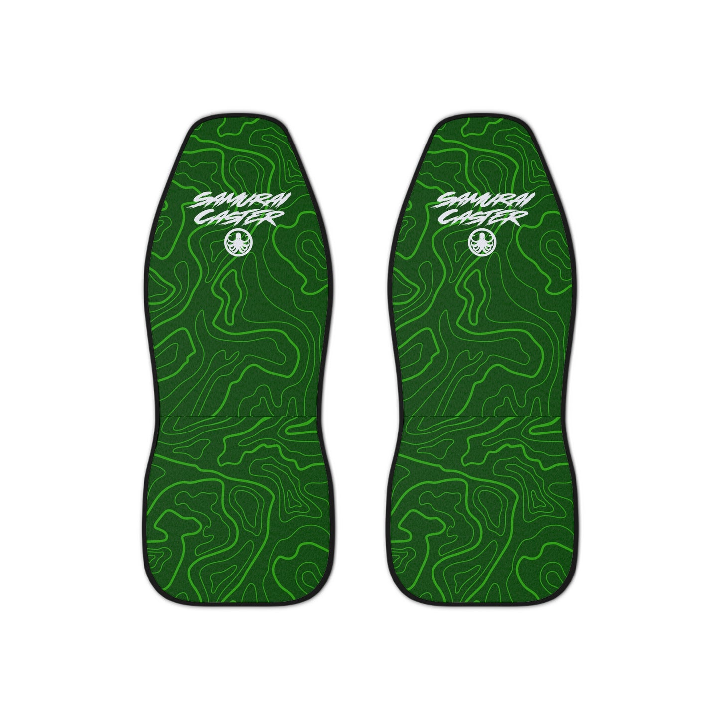 Seat Cover Green Topography Design