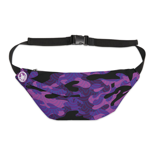 X-Large Fanny Pack Purple Fish Scale Camo