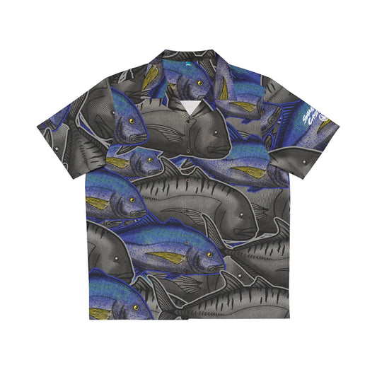 Button Down Shirt Omilu & Ulua (Bluefin, Giant Trevally) Camo