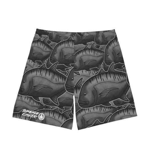 Elastic Swim Shorts Ulua (Giant Trevally) Design