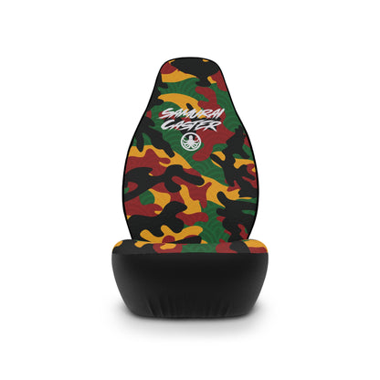 Seat Cover Rasta Woodland Fish Scale Camo