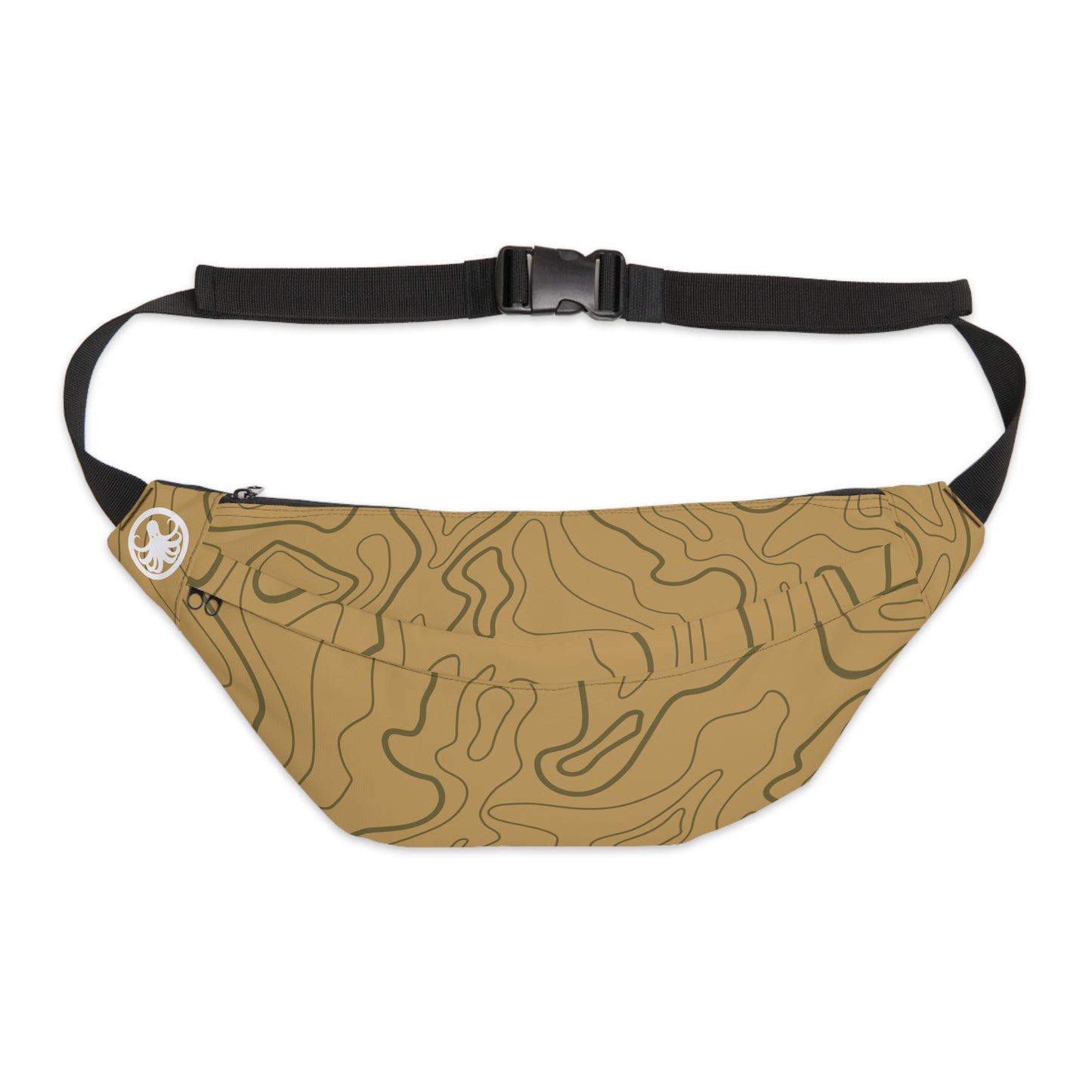 X-Large Fanny Pack Tan Topographic Camo