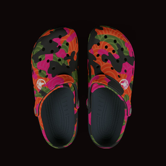 Foam Shoe Orange Fish Scale Camo