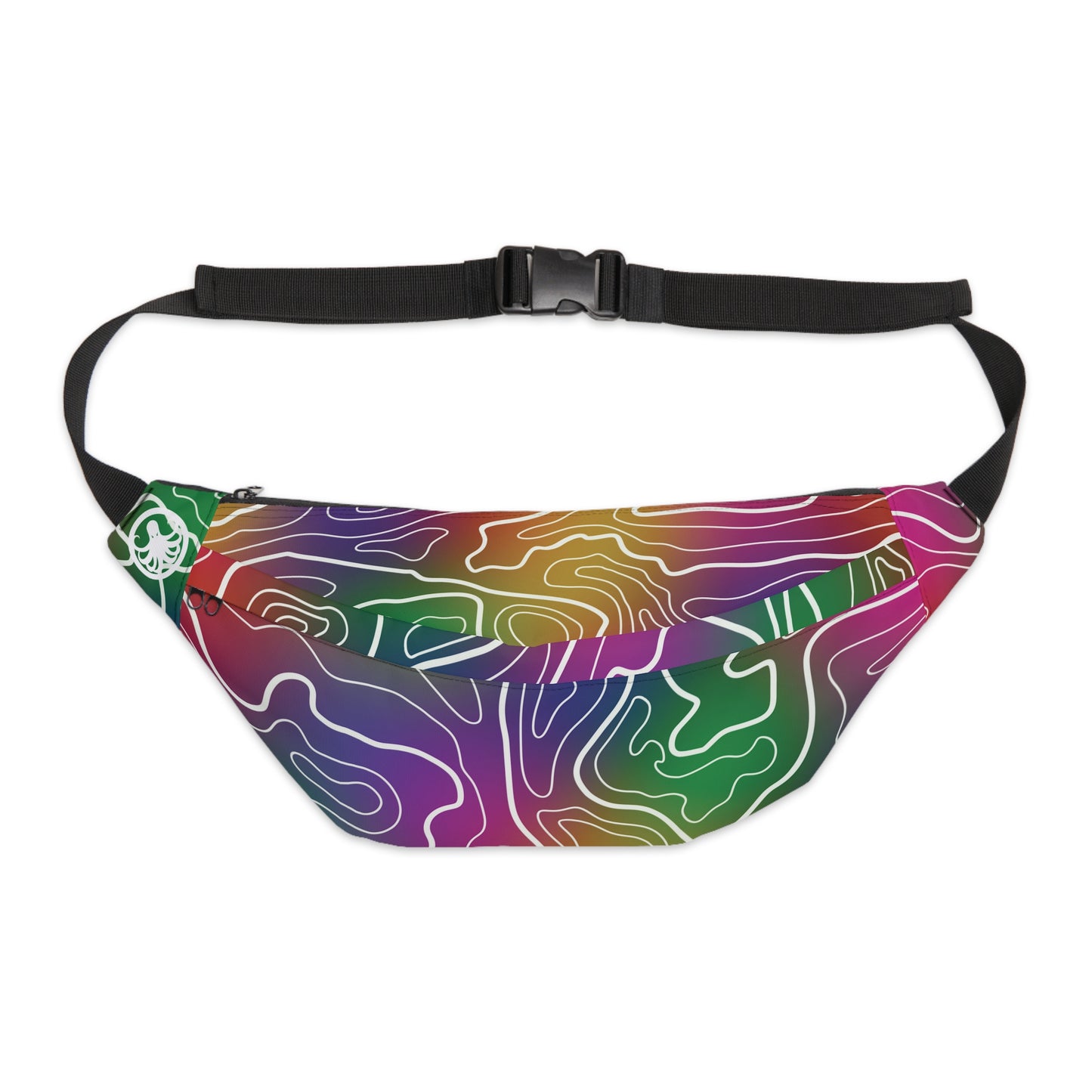 X-Large Fanny Pack Multi-Color Topographic Camo