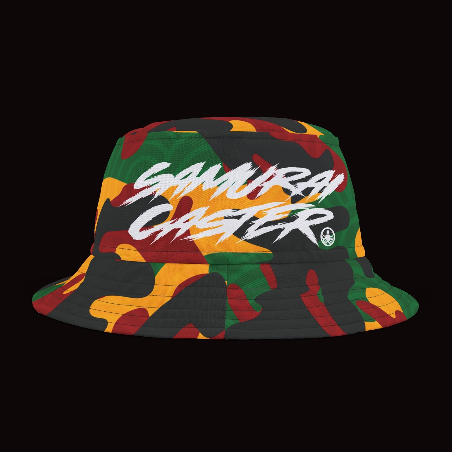 Rasta Fish Scale Camo Bucket Hat