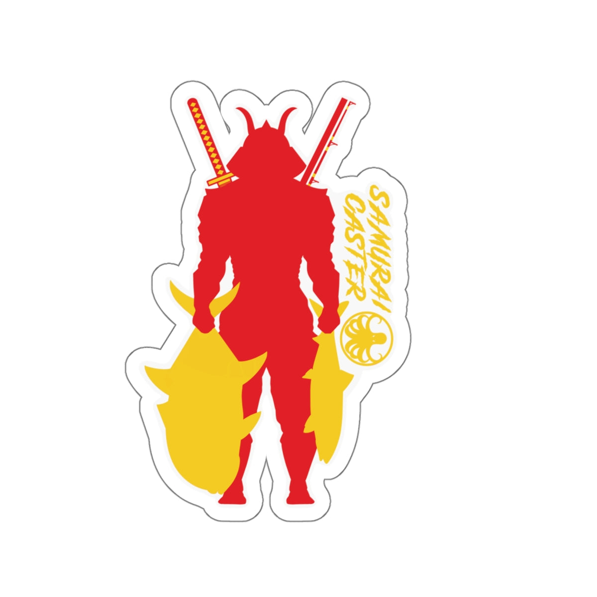 Samurai Caster Logo Die-Cut Sticker