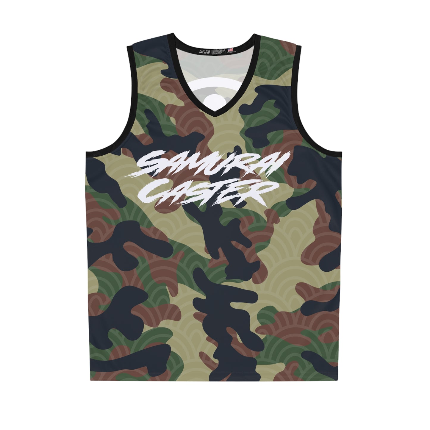 Moisture-wicking Jersey Green Woodland Fish Camo