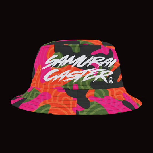 Orange Fish Scale Camo Bucket Hat