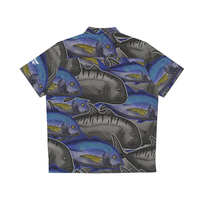 Button Down Shirt Omilu & Ulua (Bluefin, Giant Trevally) Camo