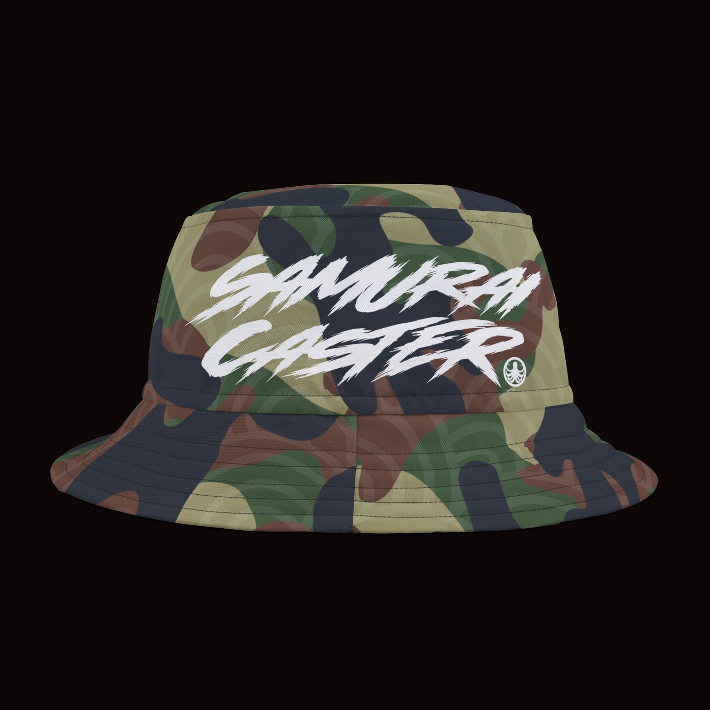 Woodland Fish Scale Camo Bucket Hat