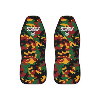 Seat Cover Rasta Woodland Fish Scale Camo