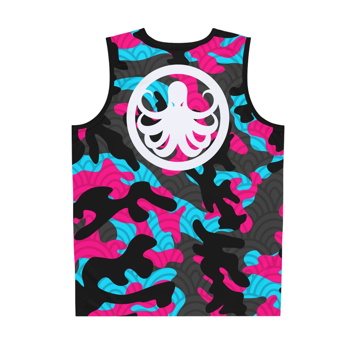 Moisture-wicking Jersey Pink Fish Camo