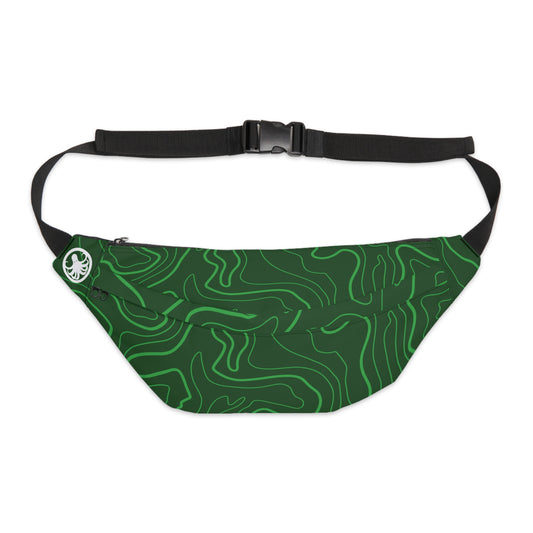 X-Large Fanny Pack Green Topographic Camo