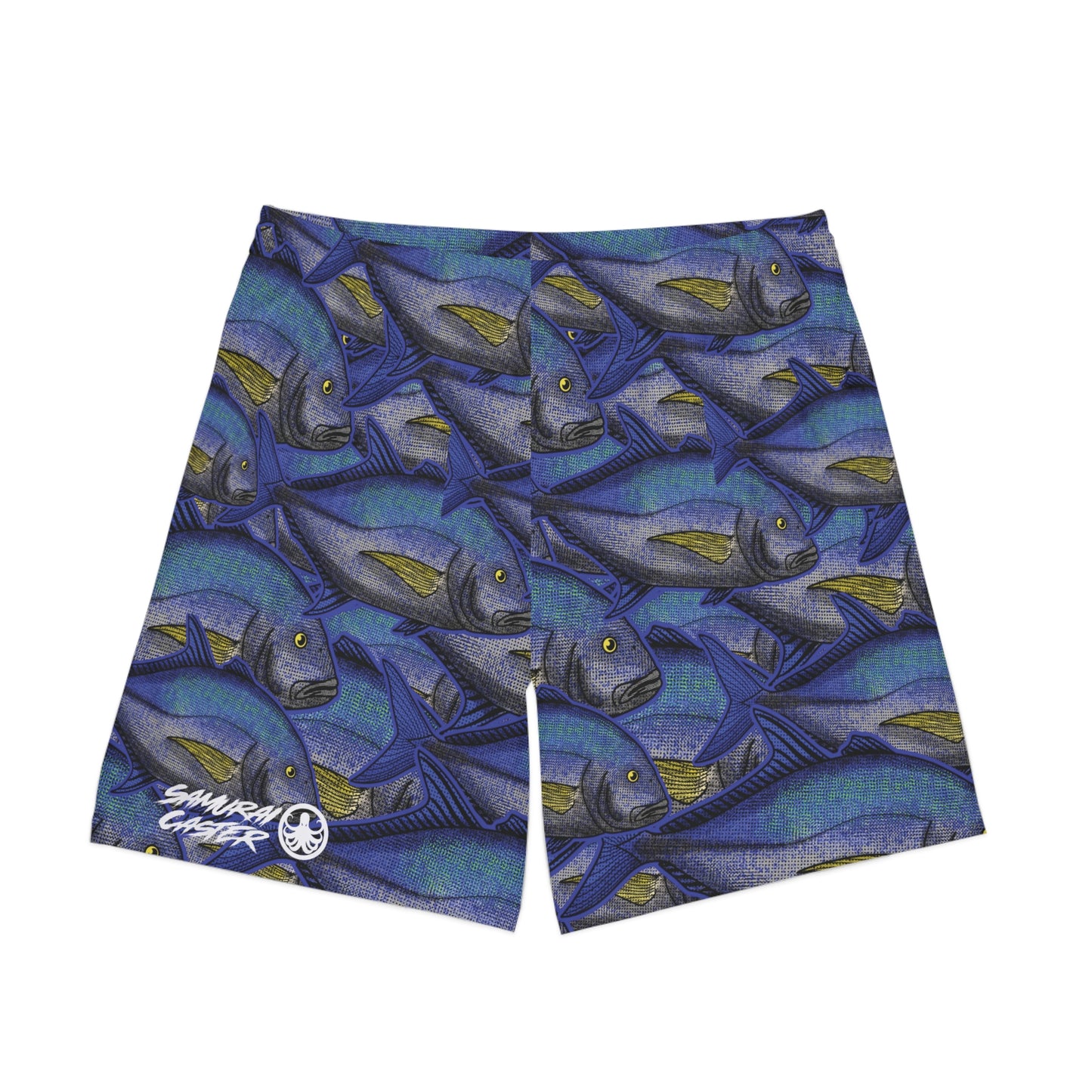 Elastic Swim Shorts Omilu (Bluefin Trevally) Design