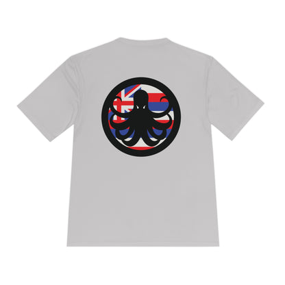 Moisture Wicking Tee Samurai Hawaiian Flag Logo Design