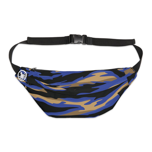 X-Large Fanny Pack Blue Tiger Camo