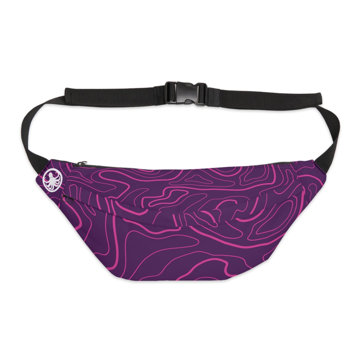 X-Large Fanny Pack Purple Topographic Camo