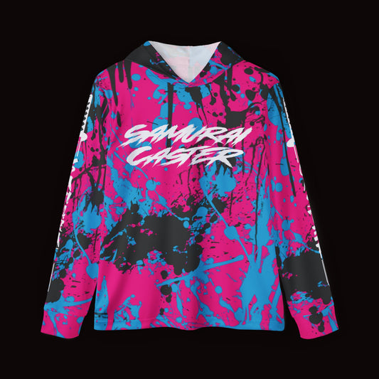 Moisture-Wicking Hoodie Splatter Paint Design