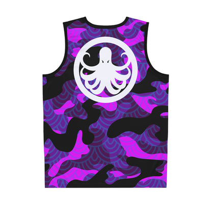 Moisture-wicking Jersey Purple Fish Camo