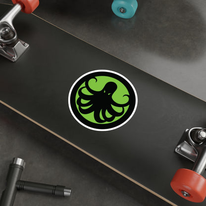 Samurai Caster Green Logo Die-Cut Sticker