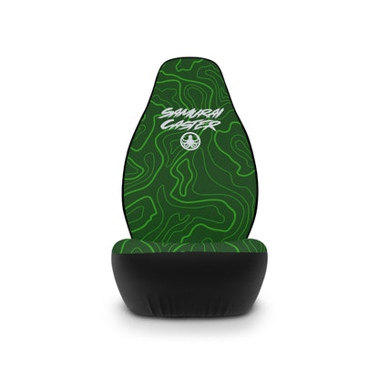 Seat Cover Green Topography Design