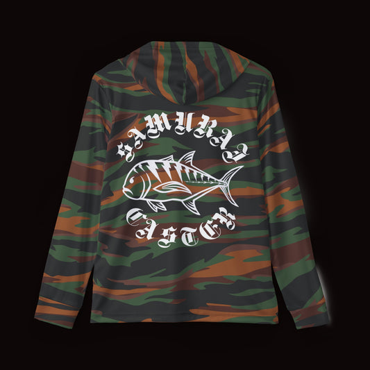 Moisture-Wicking Hoodie Green Tiger Camo