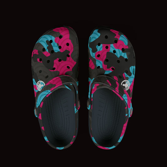 Foam Shoe Pink Fish Scale Camo