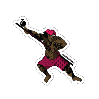 Samurai Caster Die-Cut Sticker