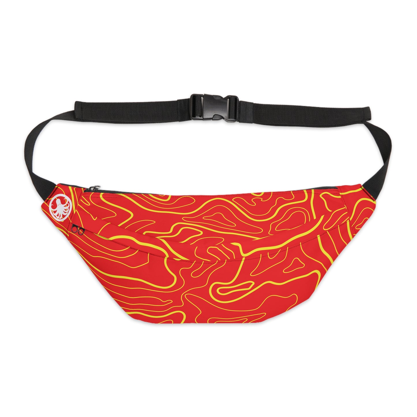 X-Large Fanny Pack Red Topographic Camo