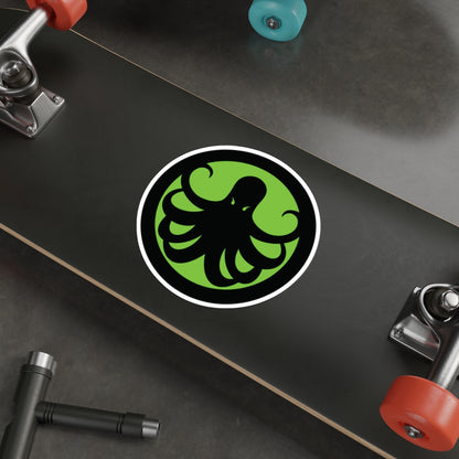 Samurai Caster Green Logo Die-Cut Sticker