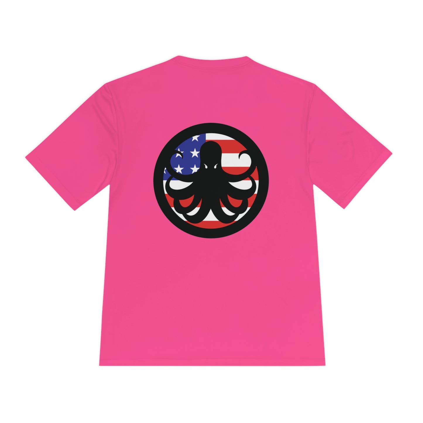 Moisture Wicking Tee Samurai USA Flag Logo Design